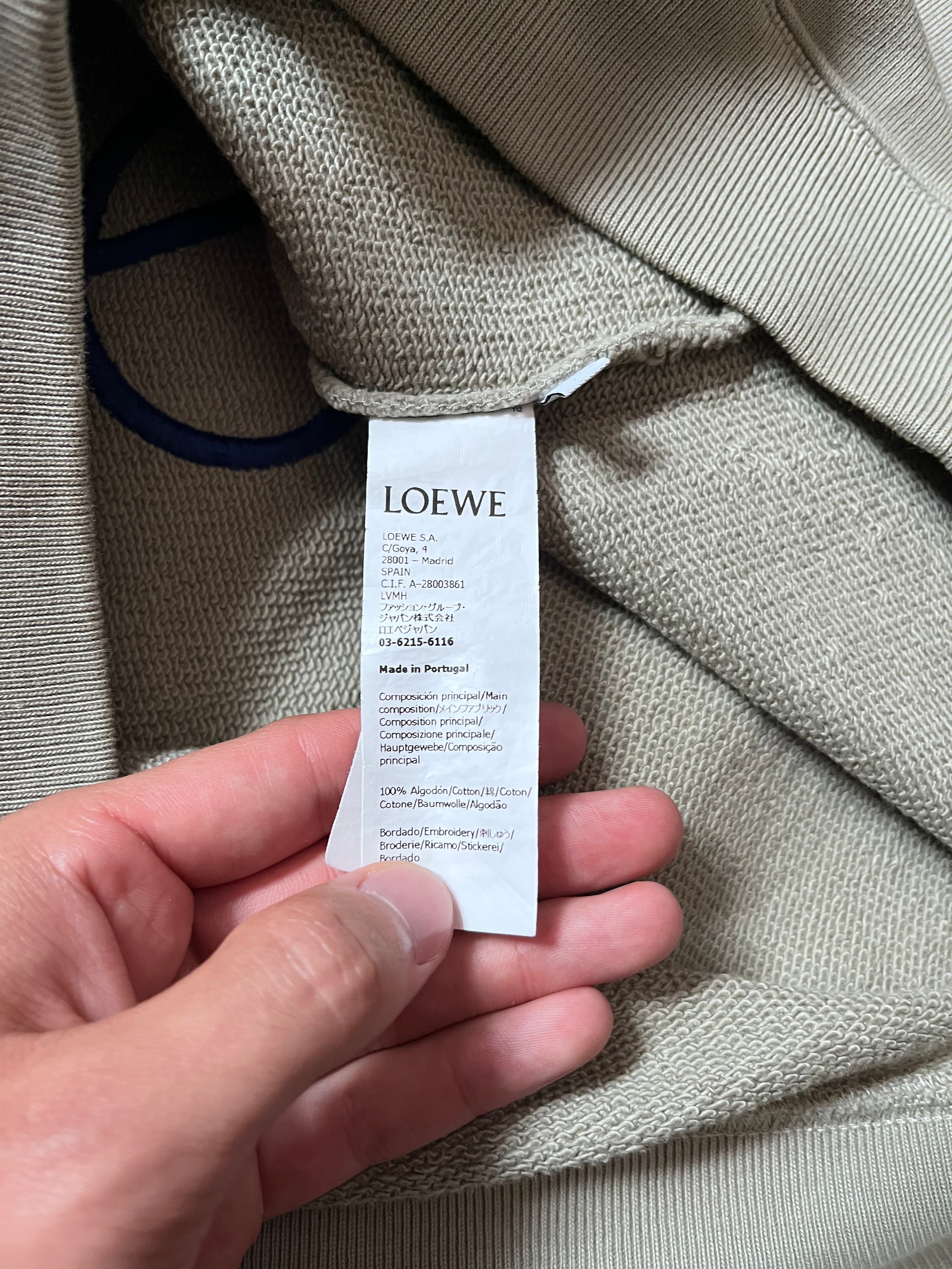 Loewe by JW Anderson Embroidered Logo Sweatshirt Green Men - L