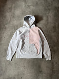F/W 2017 Supreme Split English Logo Hoodie Pink Grey Men - M
