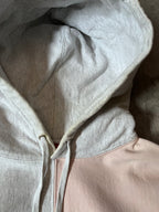 F/W 2017 Supreme Split English Logo Hoodie Pink Grey Men - M