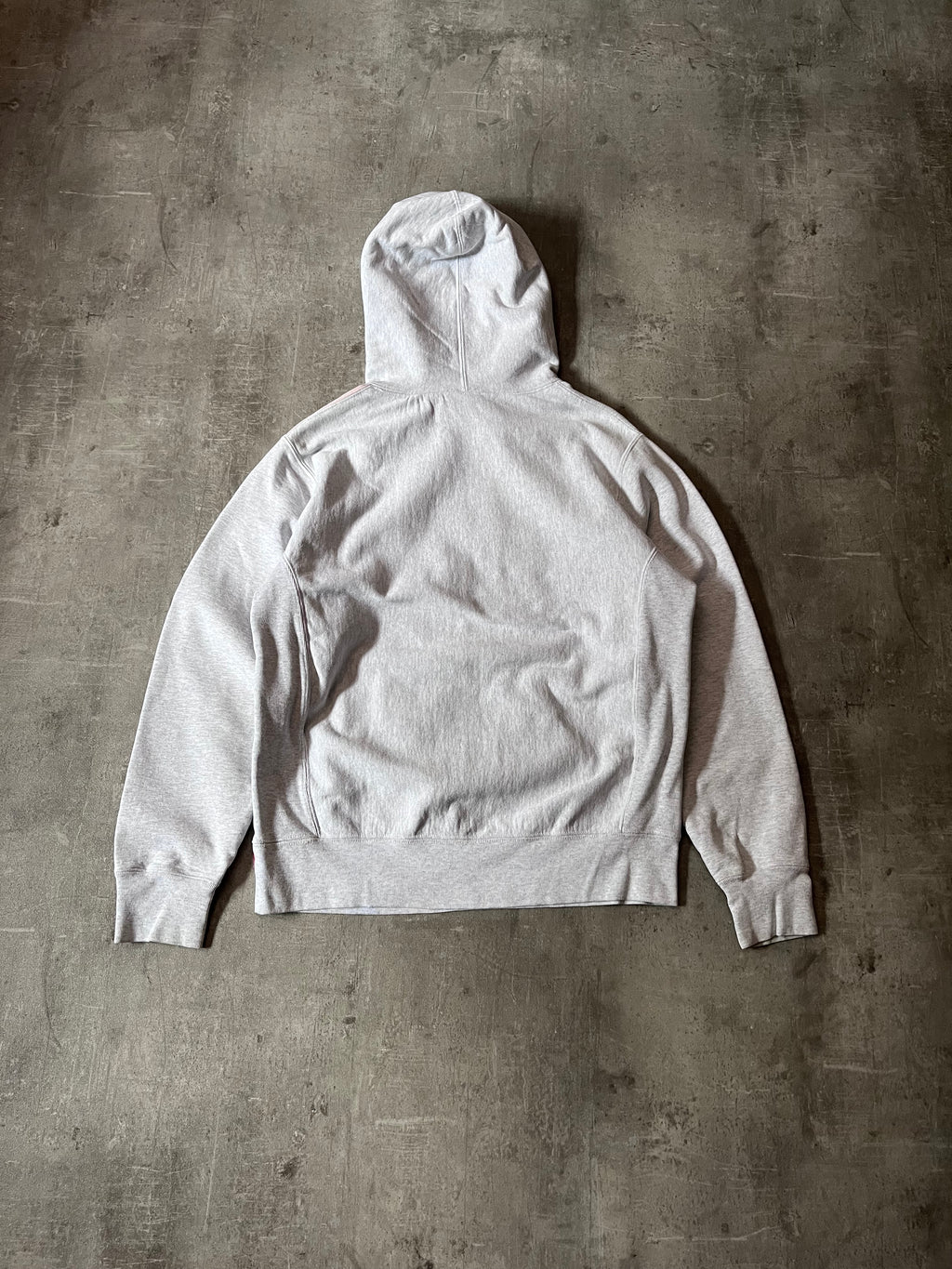 F/W 2017 Supreme Split English Logo Hoodie Pink Grey Men - M