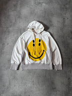 Kapital Smiley Rain Face Hoodie Beige Men - S