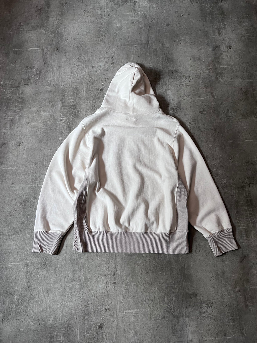 Kapital Smiley Rain Face Hoodie Beige Men - S