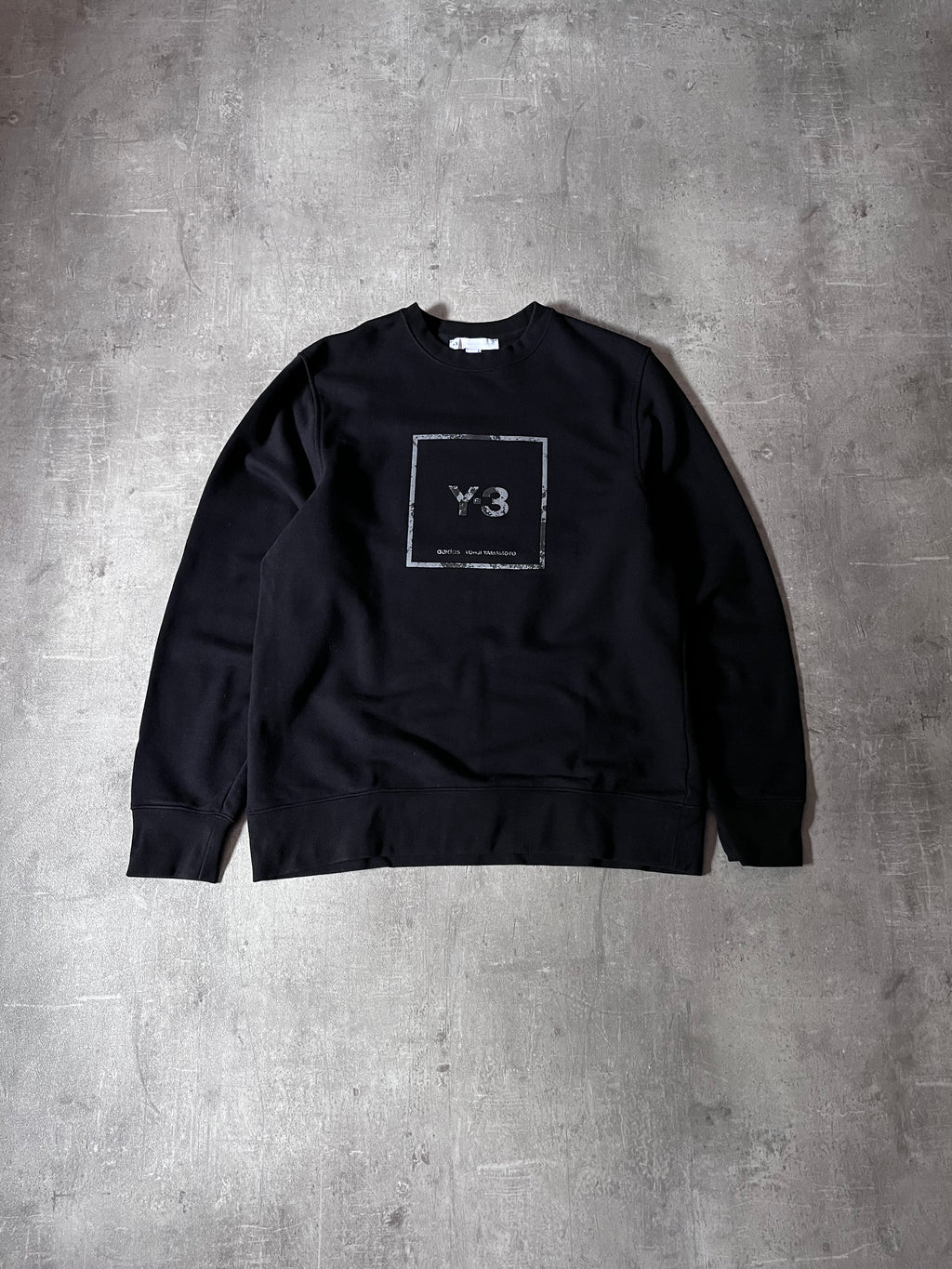 Y-3 Yohji Yamamoto x Adidas Chest Logo Sweatshirt Black Men - M