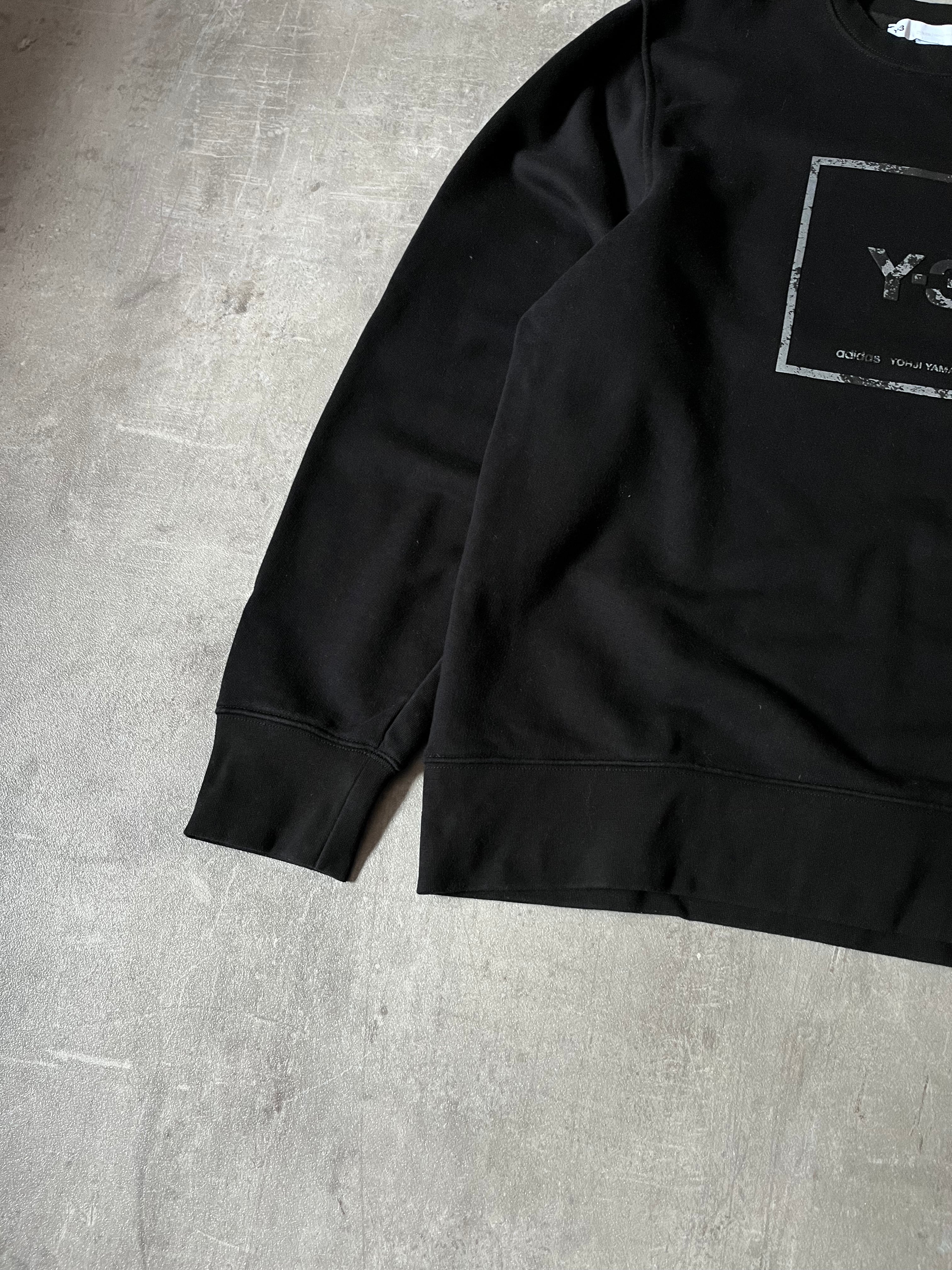 Y-3 Yohji Yamamoto x Adidas Chest Logo Sweatshirt Black Men - M