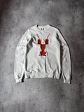 Rick Owens DRKSHDW Embroidered Logo Sweatshirt Beige Men - S