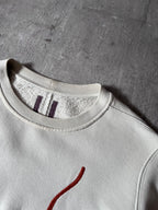 Rick Owens DRKSHDW Embroidered Logo Sweatshirt Beige Men - S