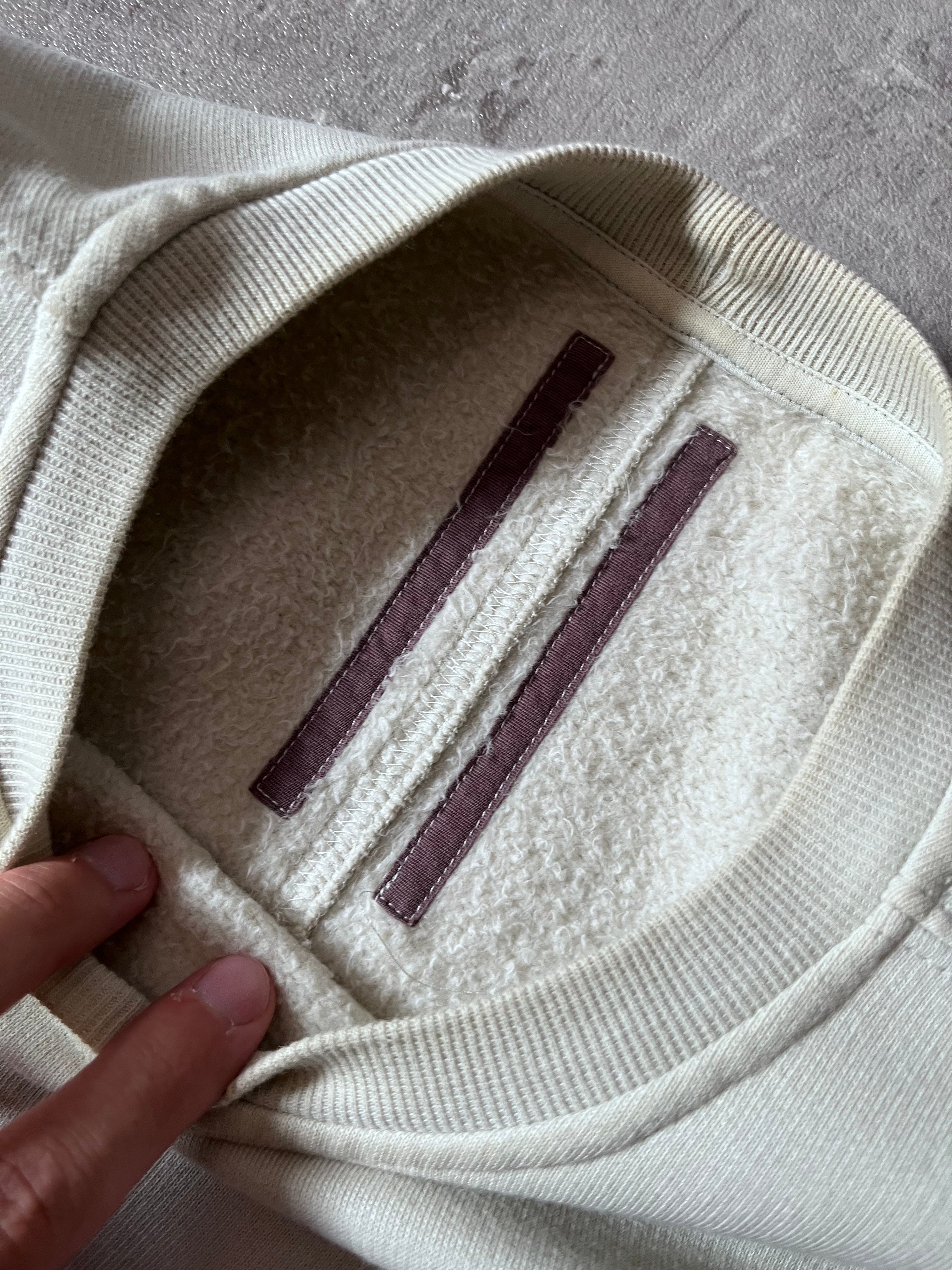 Rick Owens DRKSHDW Embroidered Logo Sweatshirt Beige Men - S