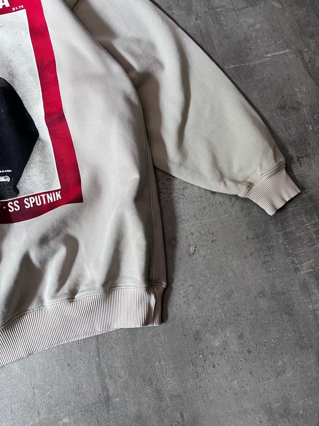 Acne Studios "Propaganda" Print Sweatshirt Beige Men - XS