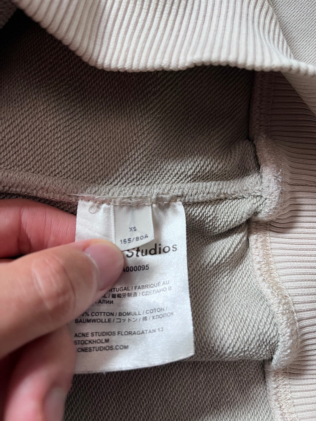 Acne Studios "Propaganda" Print Sweatshirt Beige Men - XS