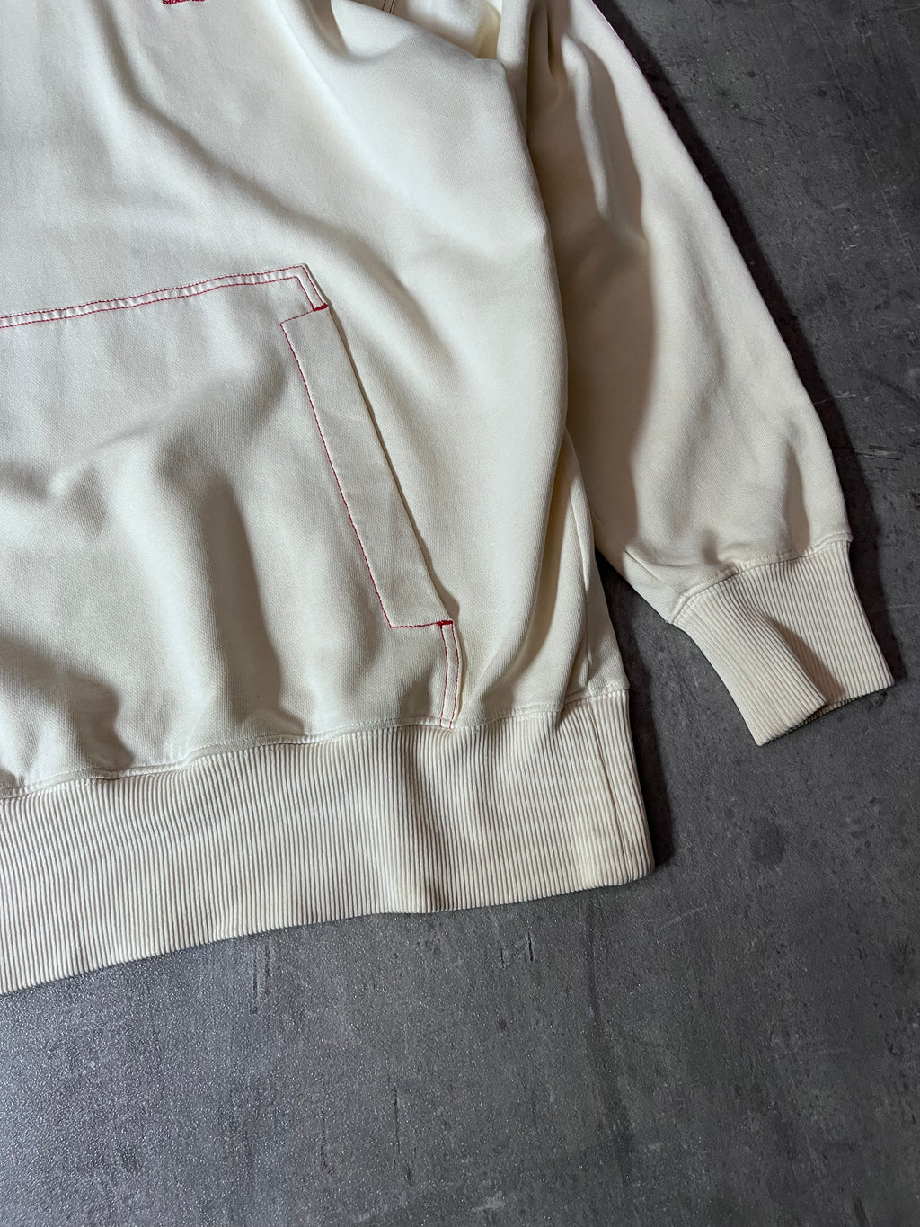 Acne Studios Small Logo Hoodie Cream/Beige Men - XS
