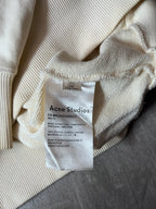 Acne Studios Small Logo Hoodie Cream/Beige Men - XS
