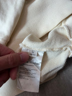 Acne Studios Small Logo Hoodie Cream/Beige Men - XS