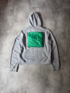 S/S 2018 Maison Margiela "Atelier" Print 2 in 1 Hoodie Jacket Grey Green Men - M