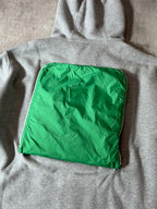 S/S 2018 Maison Margiela "Atelier" Print 2 in 1 Hoodie Jacket Grey Green Men - M