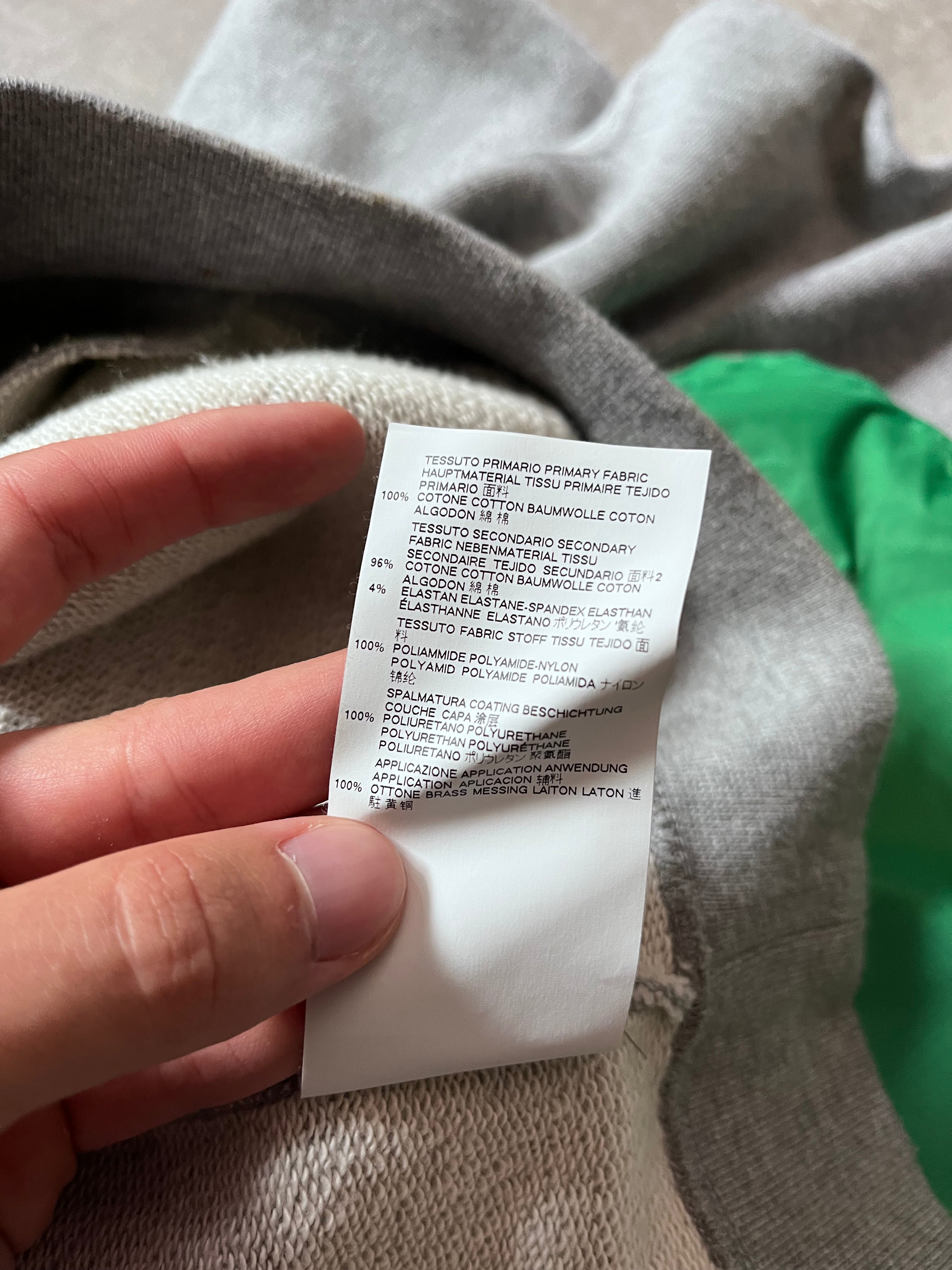 S/S 2018 Maison Margiela "Atelier" Print 2 in 1 Hoodie Jacket Grey Green Men - M