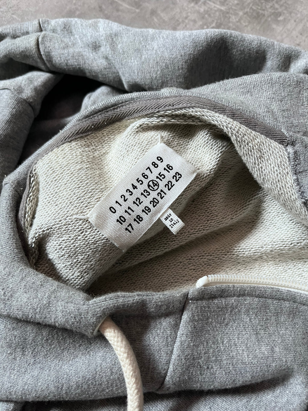 S/S 2018 Maison Margiela "Atelier" Print 2 in 1 Hoodie Jacket Grey Green Men - M