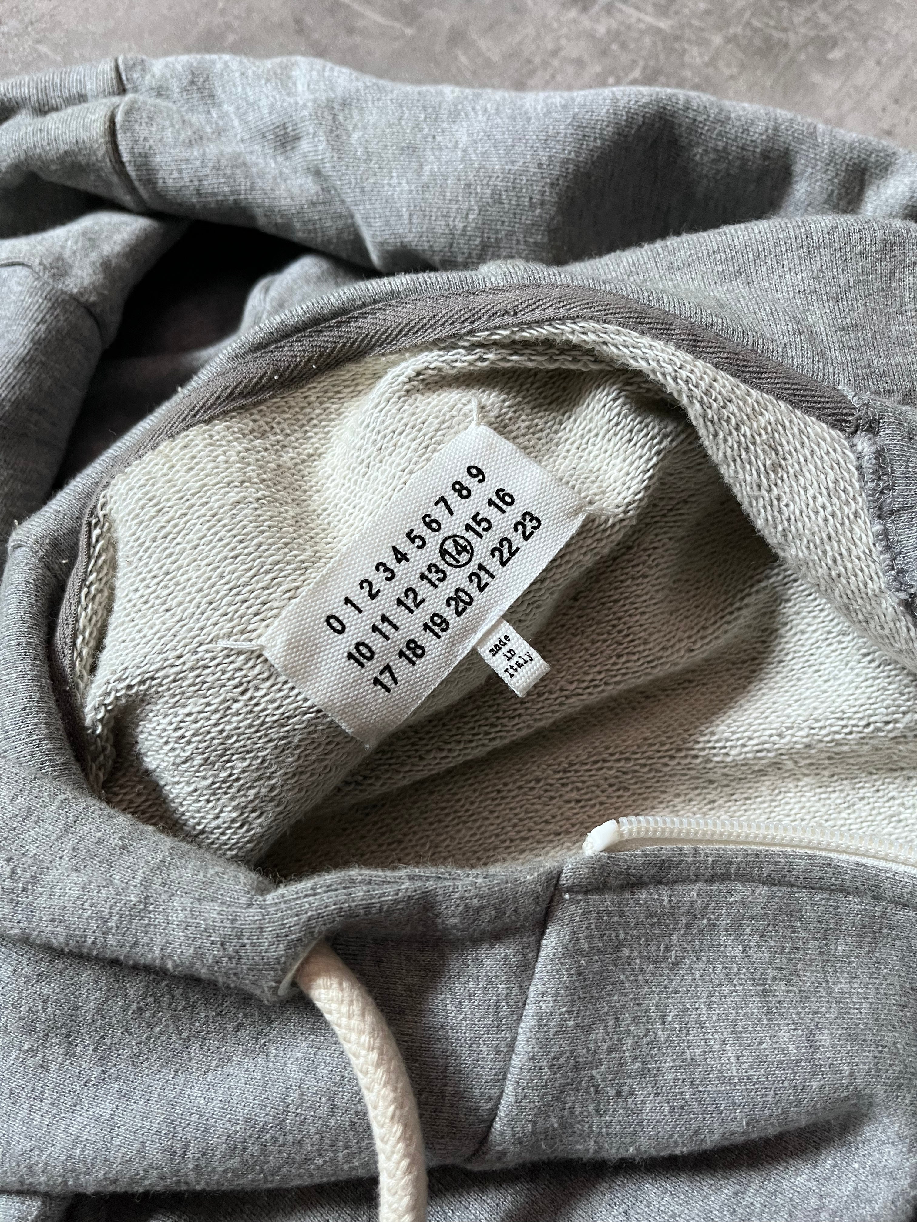 S/S 2018 Maison Margiela "Atelier" Print 2 in 1 Hoodie Jacket Grey Green Men - M