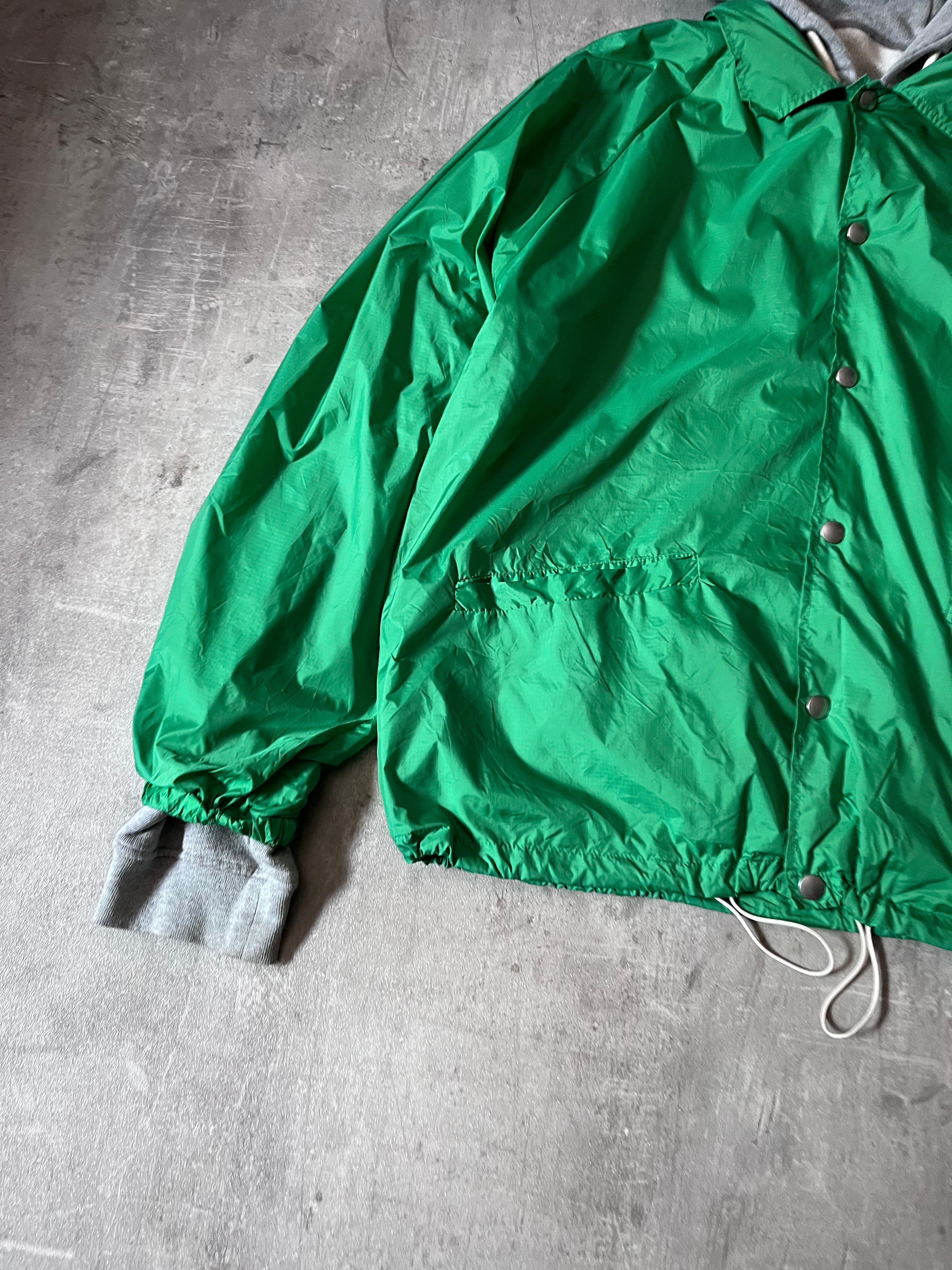 S/S 2018 Maison Margiela "Atelier" Print 2 in 1 Hoodie Jacket Grey Green Men - M