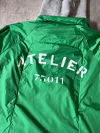 S/S 2018 Maison Margiela "Atelier" Print 2 in 1 Hoodie Jacket Grey Green Men - M