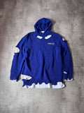 F/W 2021 Balenciaga Political Campaign Distressed Sweter Blue Grey - S