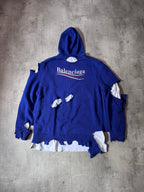 F/W 2021 Balenciaga Political Campaign Distressed Sweter Blue Grey - S