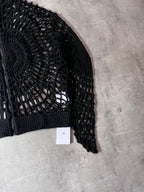 Givenchy Spider Web Wool Zip Hoodie Black Men - L