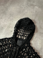 Givenchy Spider Web Wool Zip Hoodie Black Men - L