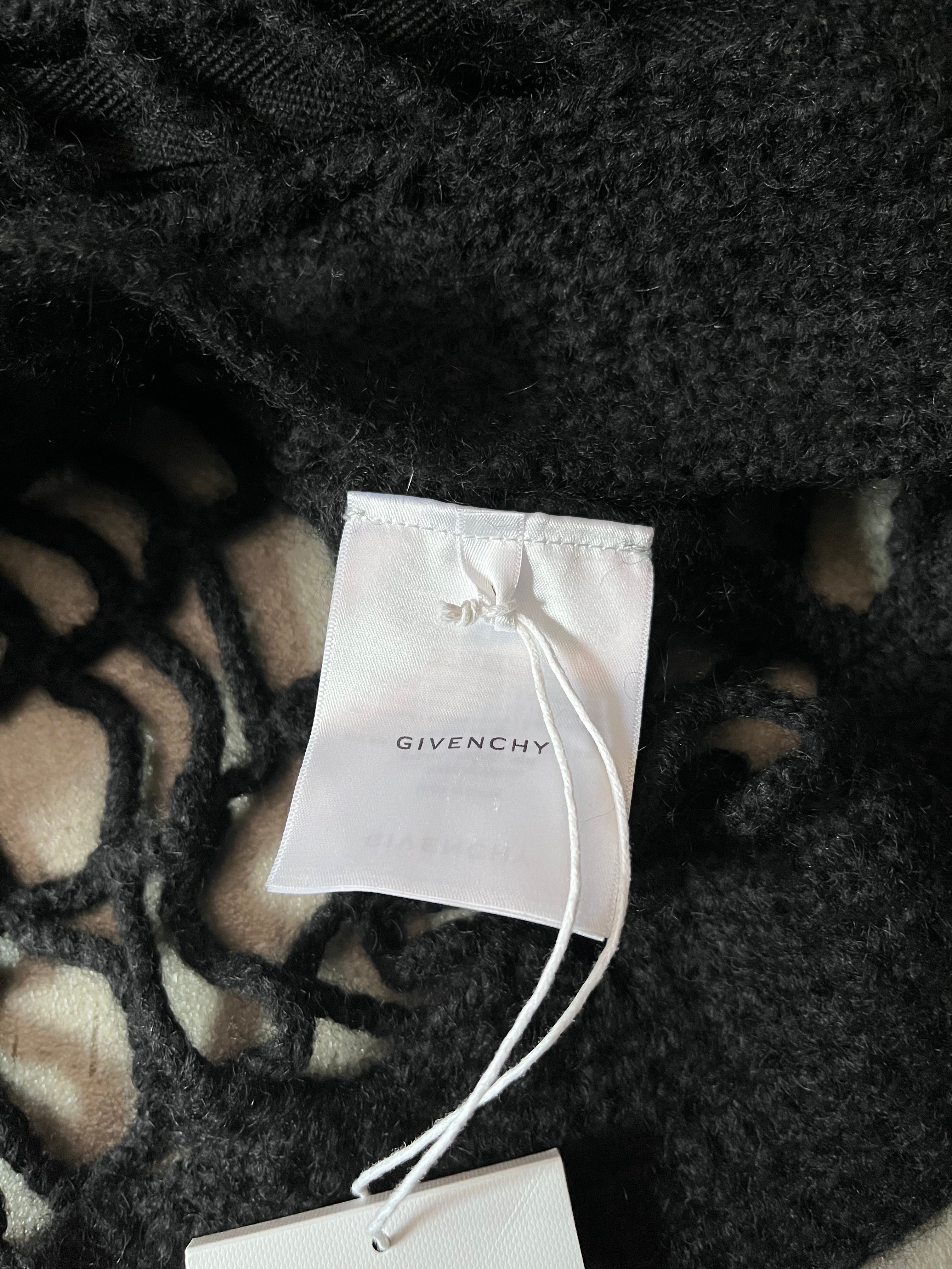 Givenchy Spider Web Wool Zip Hoodie Black Men - L