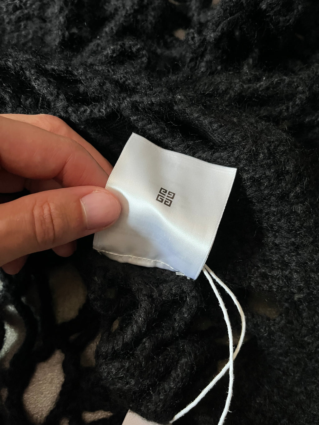 Givenchy Spider Web Wool Zip Hoodie Black Men - L