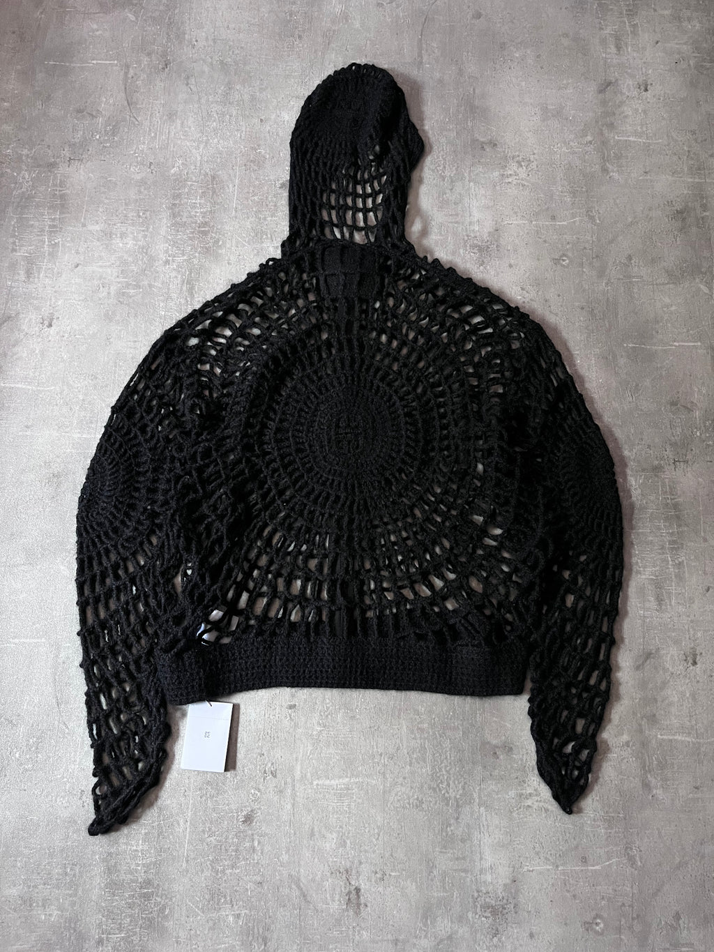 Givenchy Spider Web Wool Zip Hoodie Black Men - L
