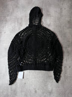 Givenchy Spider Web Wool Zip Hoodie Black Men - L
