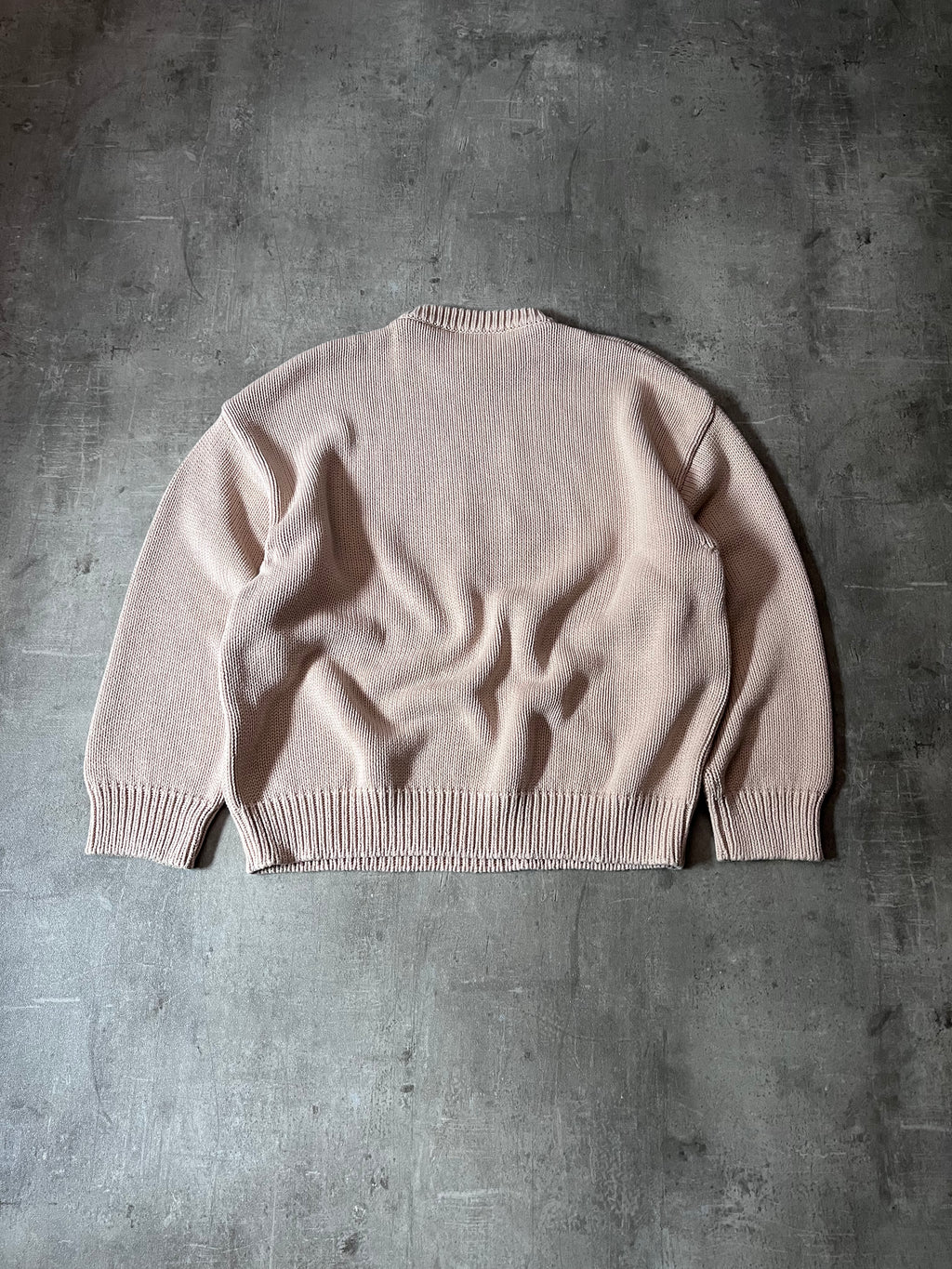 Balenciaga BB Crown Embroidered Logo Sweater Beige Men - M