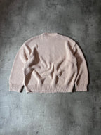 Balenciaga BB Crown Embroidered Logo Sweater Beige Men - M