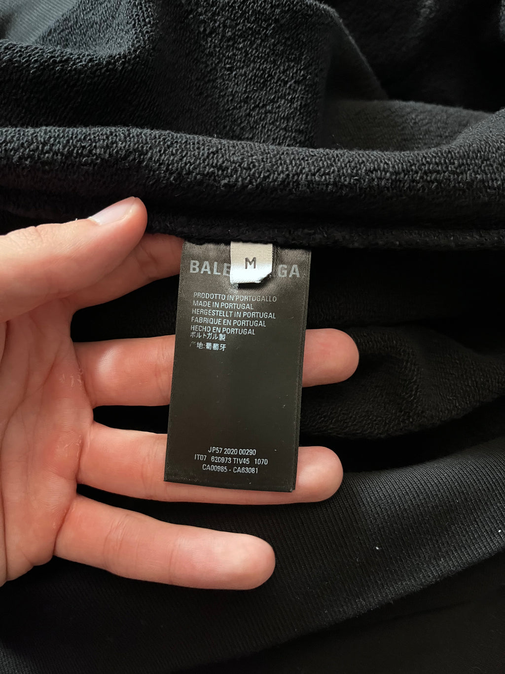 Balenciaga Olympics Flame Oversize Hoodie Black Men - M