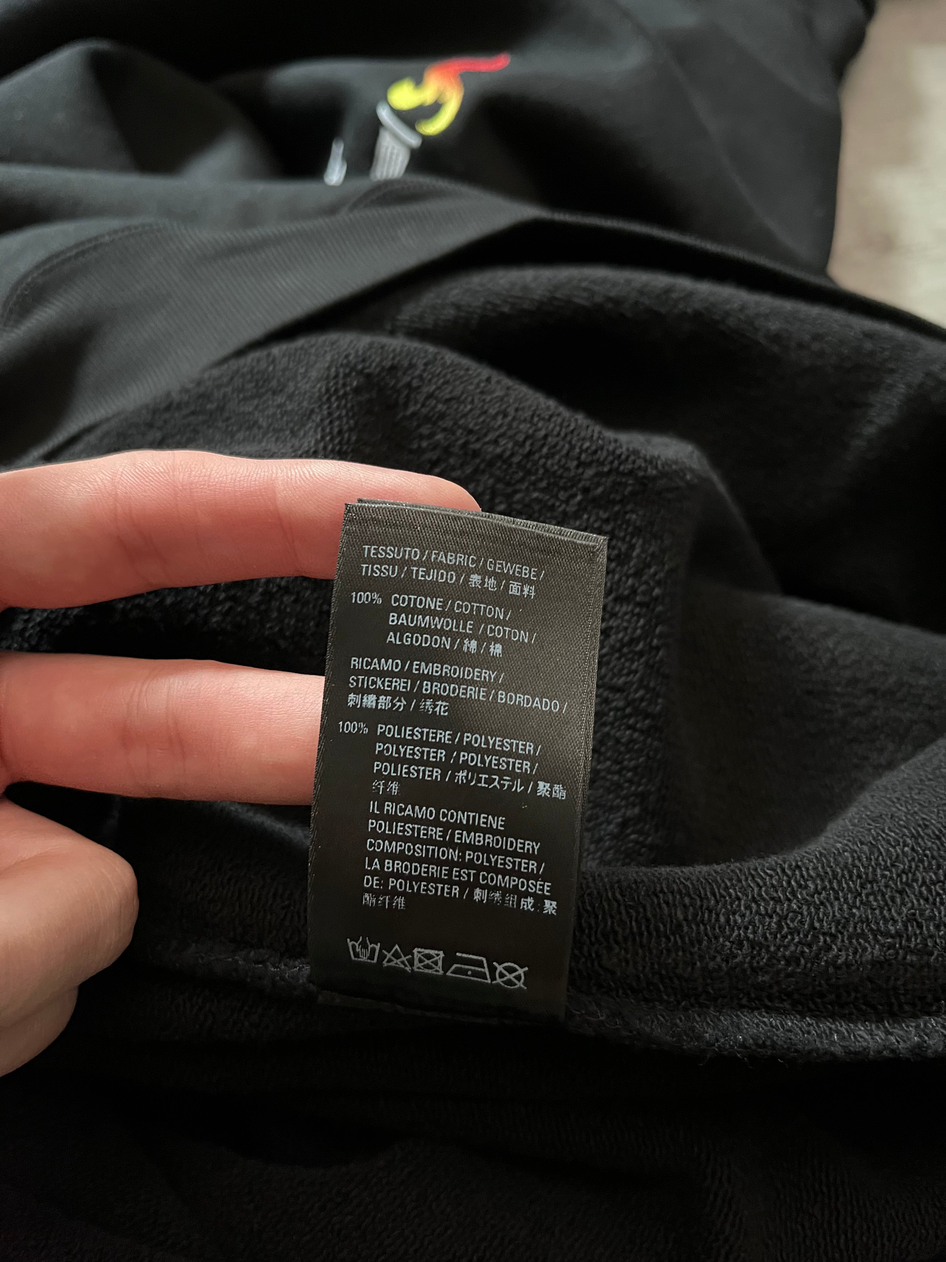 Balenciaga Olympics Flame Oversize Hoodie Black Men - M