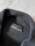 F/W 2023 Balenciaga Unity Sport Logo Oversize High Neck Fleece Black Men - XSS