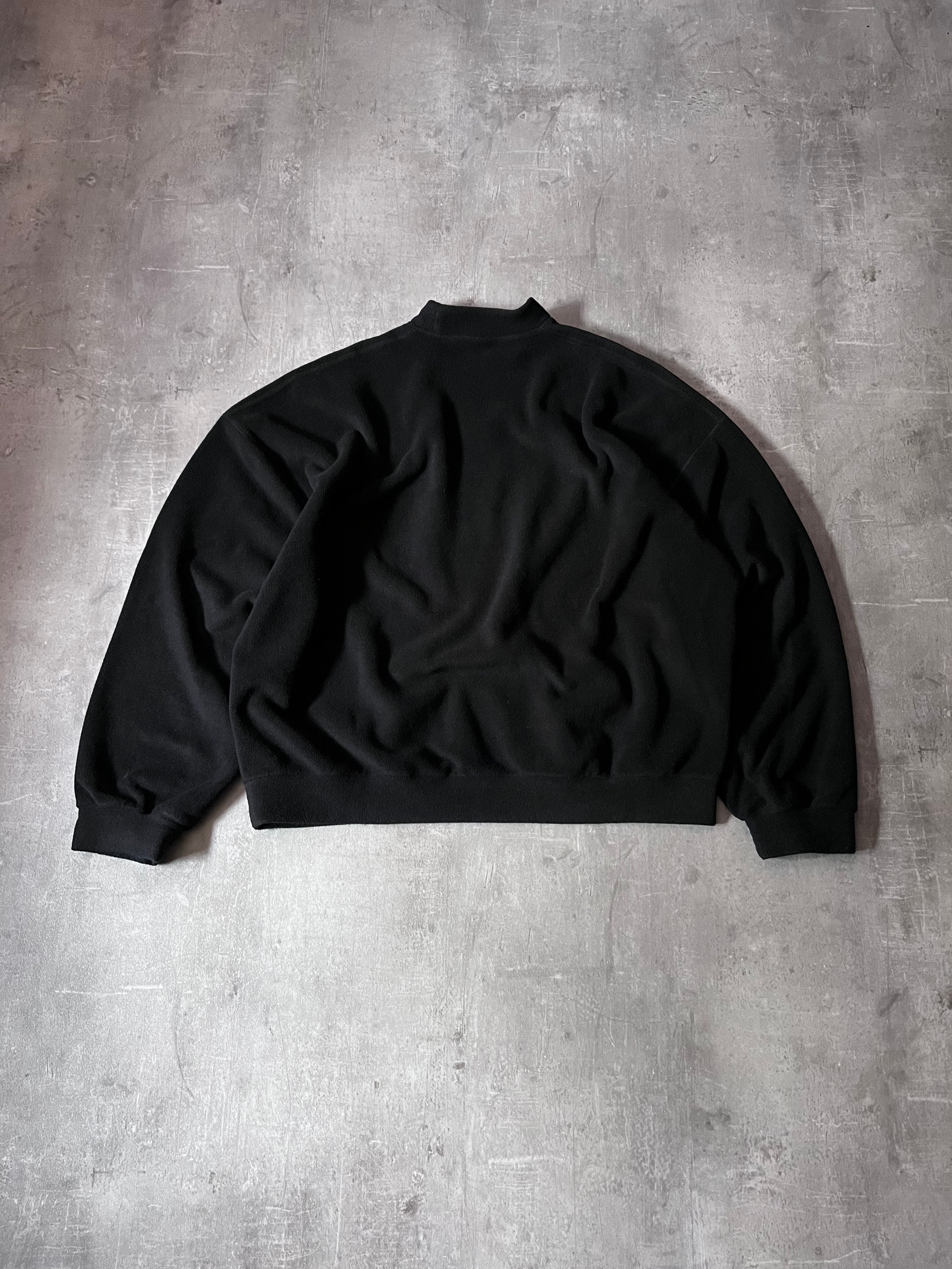 F/W 2023 Balenciaga Unity Sport Logo Oversize High Neck Fleece Black Men - XSS