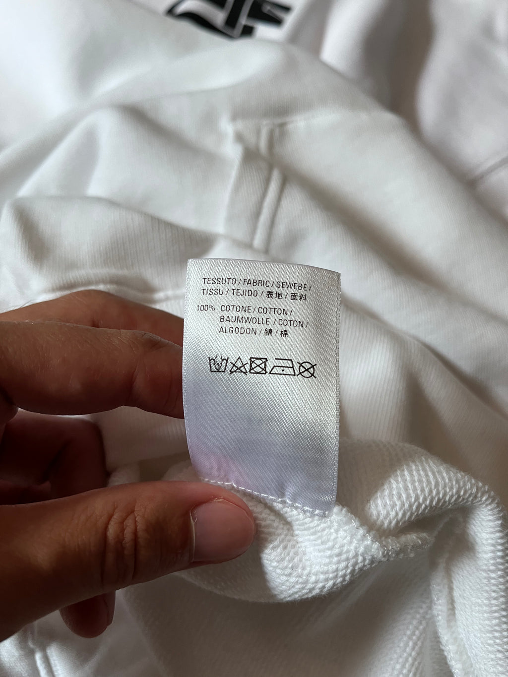 Balenciaga BB Logo Print Hoodie White Men - M