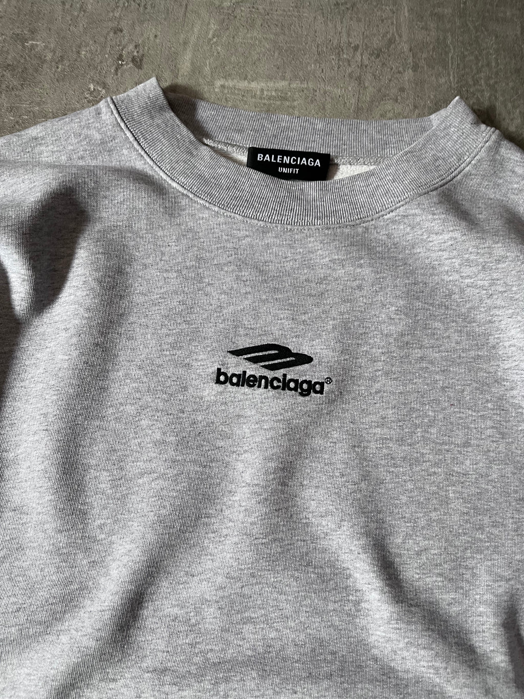 Balenciaga Soccer Logo Boxy Sweatshirt Grey Men - M