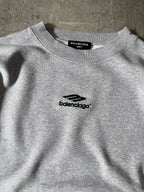 Balenciaga Soccer Logo Boxy Sweatshirt Grey Men - M