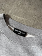 Balenciaga Soccer Logo Boxy Sweatshirt Grey Men - M