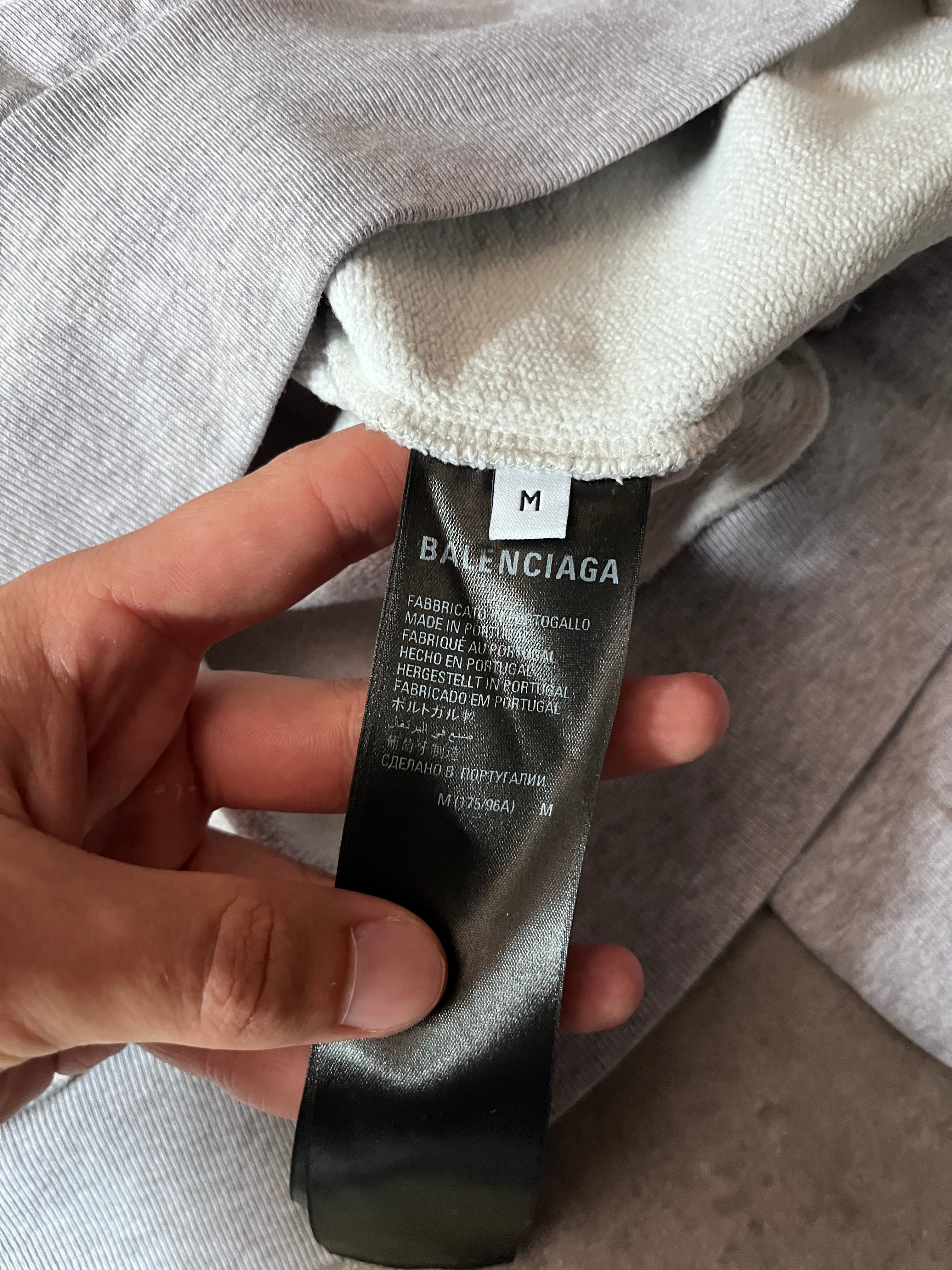 Balenciaga Soccer Logo Boxy Sweatshirt Grey Men - M