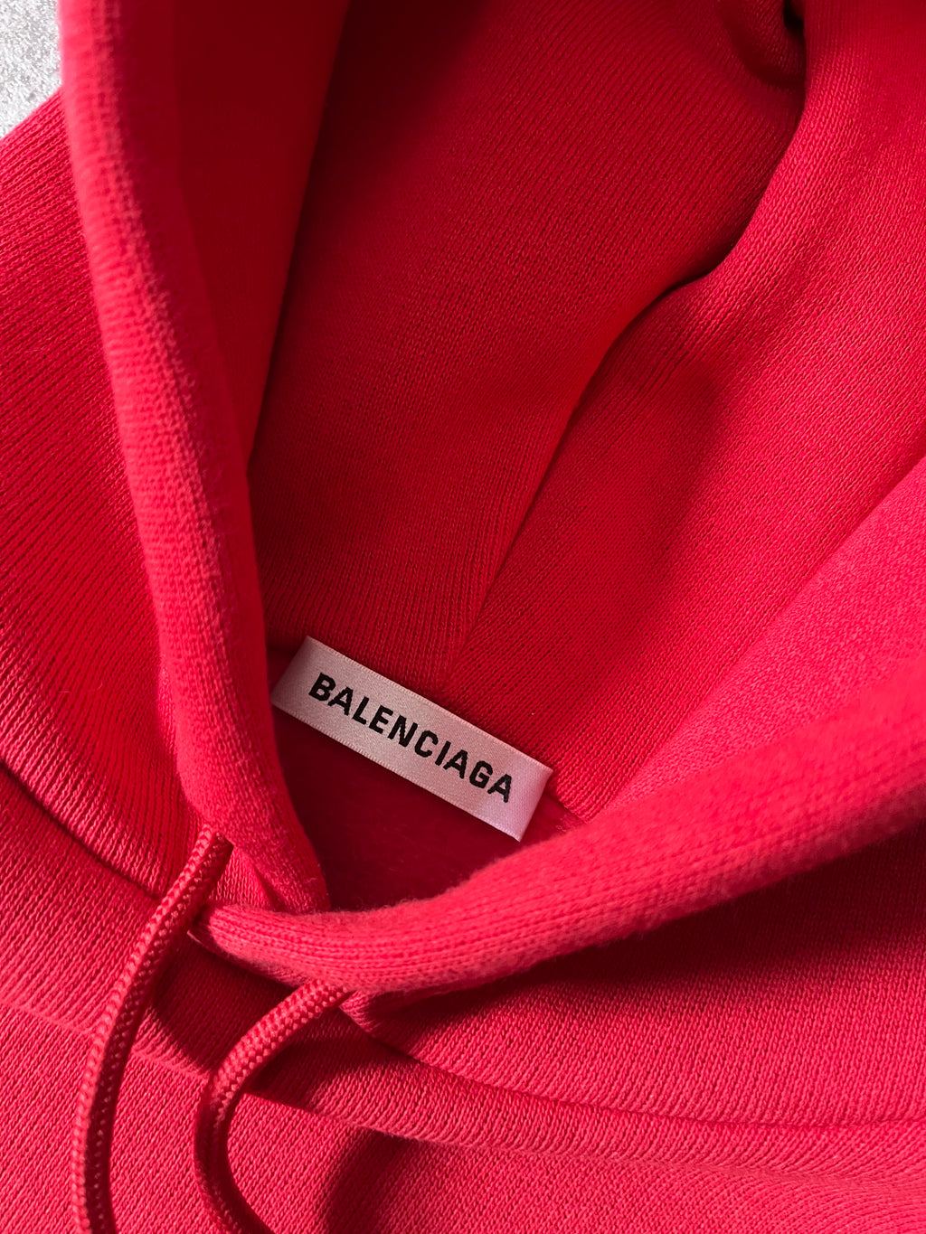 Balenciaga Crown Logo Print Oversize Hoodie Red Men - XS