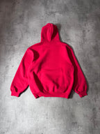 Balenciaga Crown Logo Print Oversize Hoodie Red Men - XS