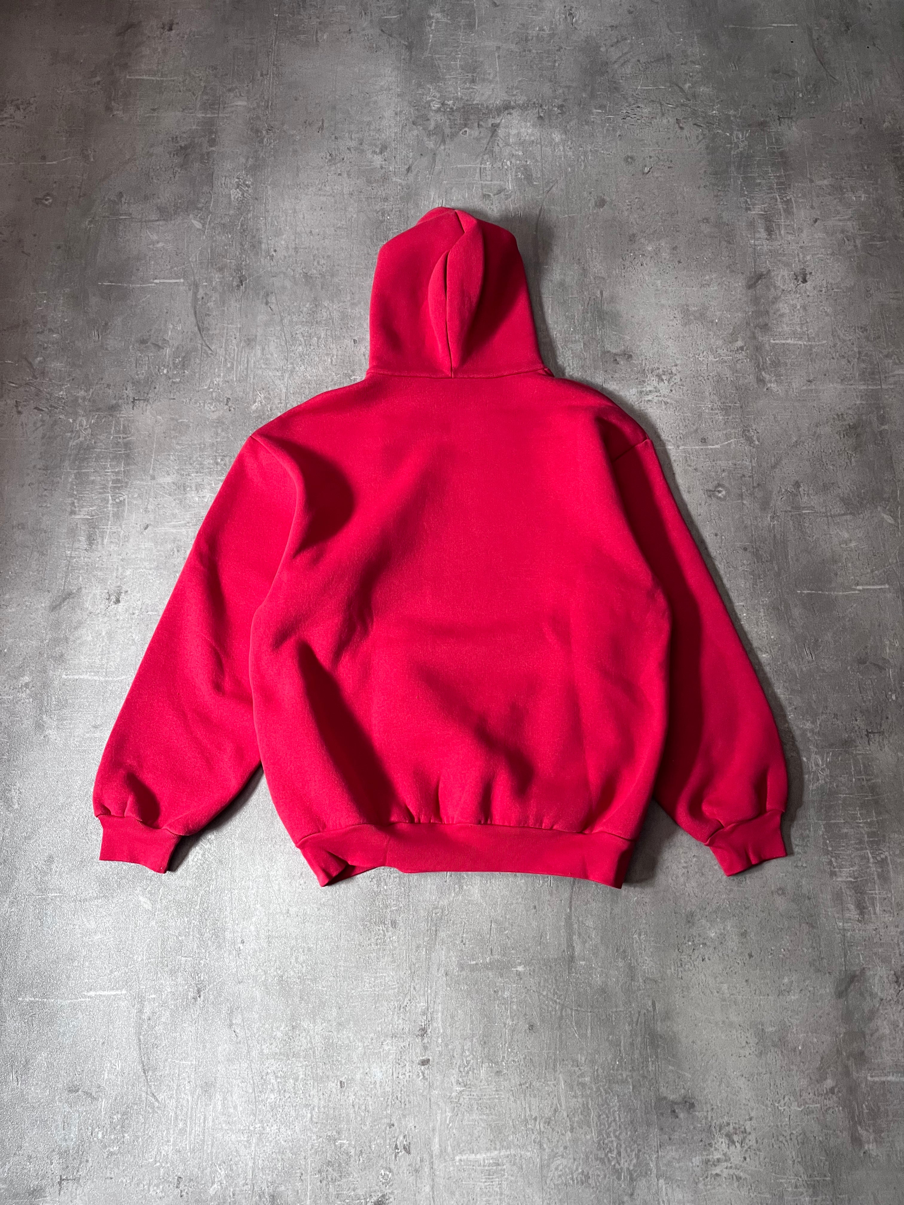 Balenciaga Crown Logo Print Oversize Hoodie Red Men - XS