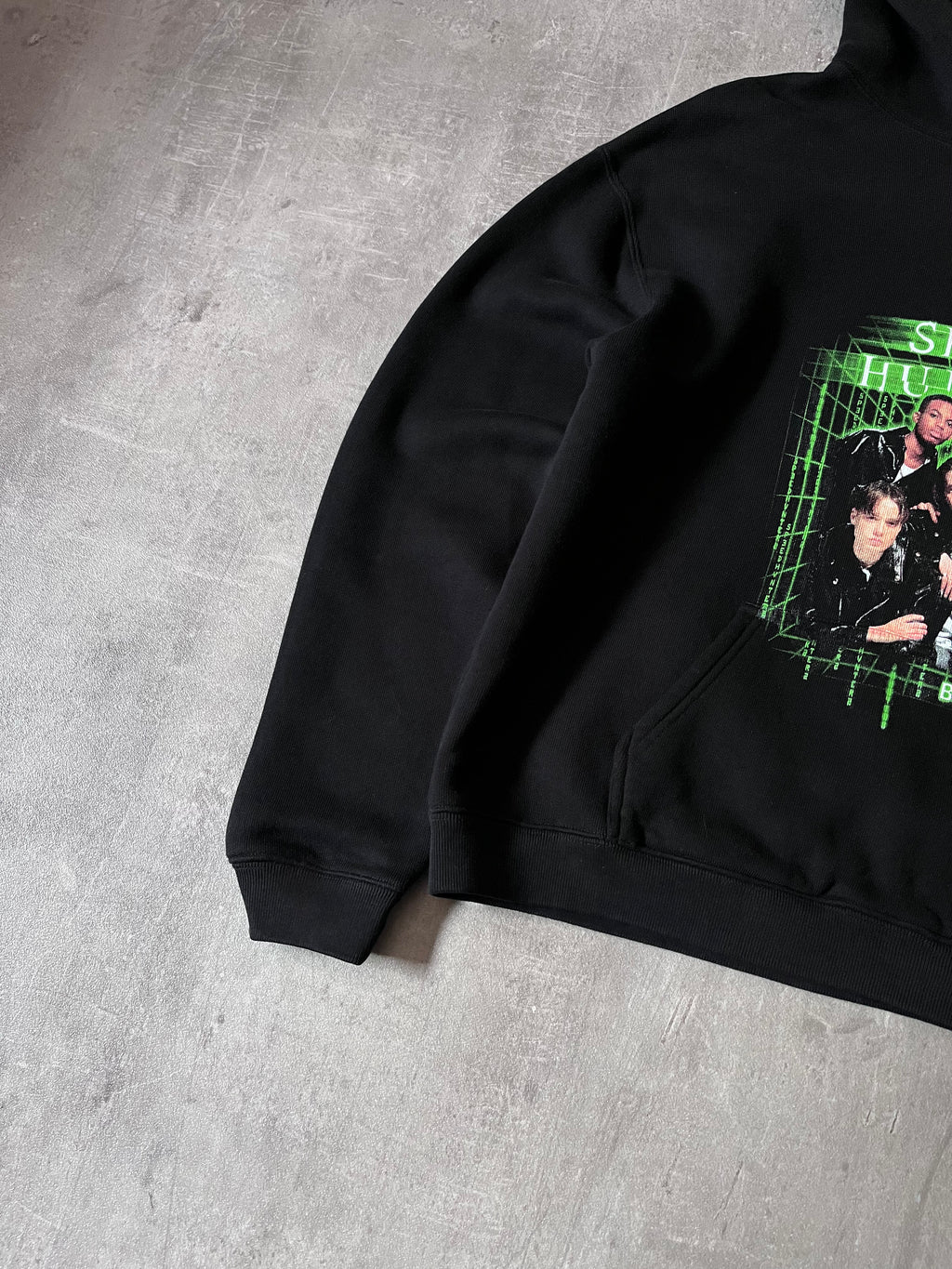 Balenciaga Speed Hunters Print Hoodie Black Women - M