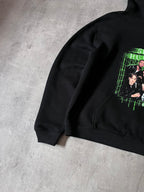 Balenciaga Speed Hunters Print Hoodie Black Women - M