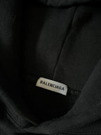 Balenciaga Speed Hunters Print Hoodie Black Women - M