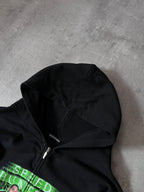 Balenciaga Speed Hunters Print Oversize Zip Hoodie Black Men - S