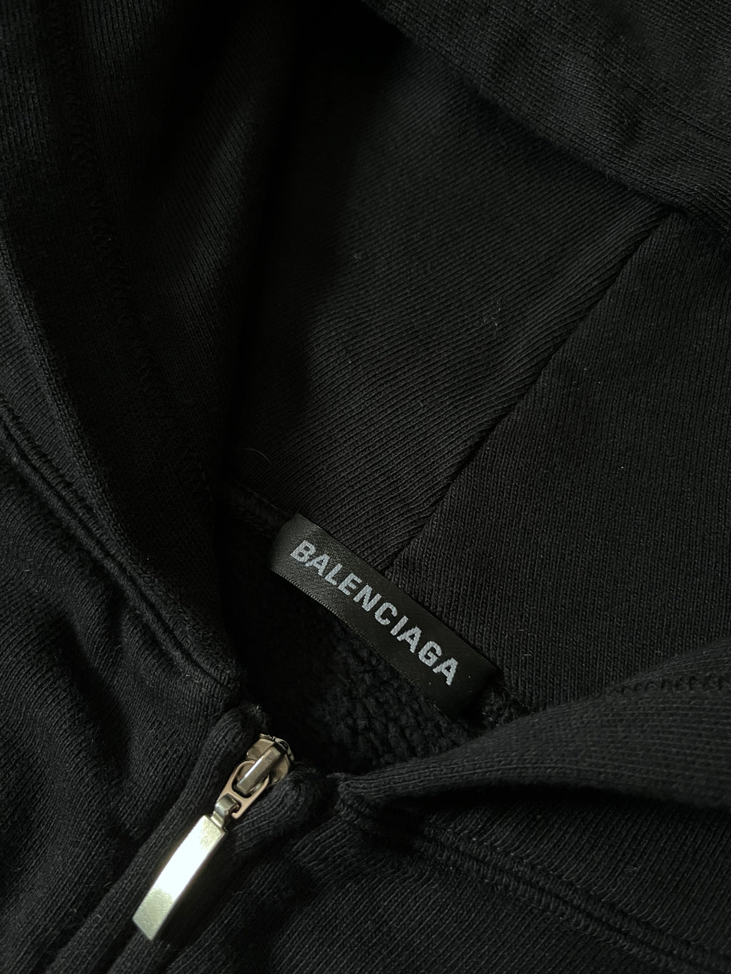 Balenciaga Speed Hunters Print Oversize Zip Hoodie Black Men - S